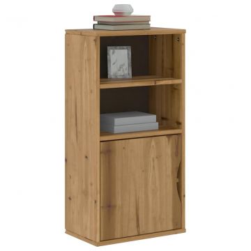 Страничен шкаф ODDA 40x24x79 cm масивна дървесина бор