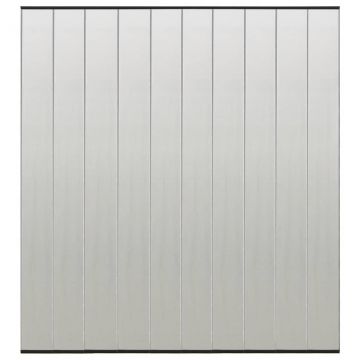 Комарник за врата с мрежеста завеса от 10 части черен 240x240 см