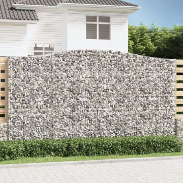 Габионни кошници арка 4 бр 400x30x220/240 см поцинковано желязо