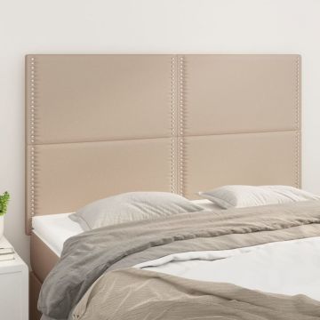 Горни табли 4 бр капучино 72x5x78/88 см изкуствена кожа Whyte