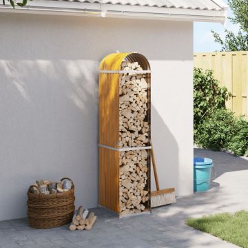 Поставка за дърва, дървесен вид, 40x45x170 см, стомана