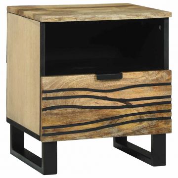 Нощен шкаф Натурално 40 x 33 x 46 см Инженерна дървесина