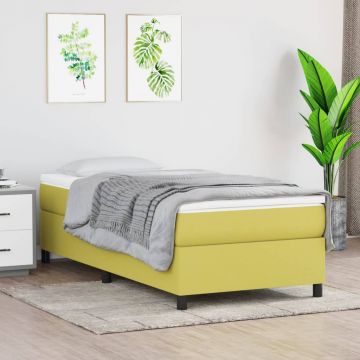 Рамка за легло зелена 80x200 см плат