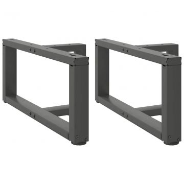 Крака за холна маса T-образна 2 бр 70x25x(30-31)см стомана