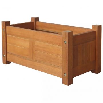 Градинска повдигната леха, акациево дърво, 50x25x25 см