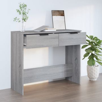 Конзолна маса, сив сонома, 90x36x75 см, инженерно дърво
