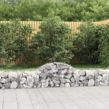 Габионни кошници арка 4 бр 200x50x40/60 см поцинковано желязо