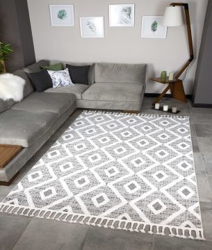 Килим за антре (80 x 300) 33082A - Сиво