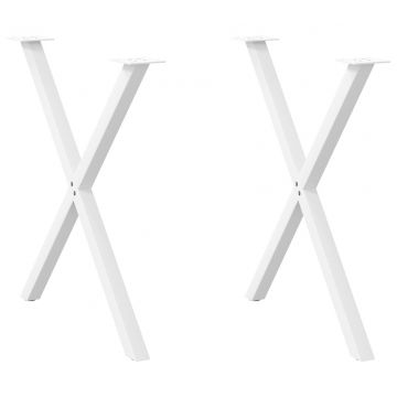Крака за маса за хранене с форма на X 2 бр. 80x(72-73) cm