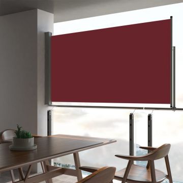 Прибираща се дворна странична тента Cornish, 160x300 см, червена