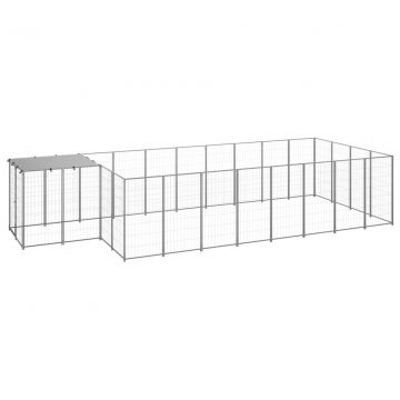 Клетка за кучета Ryan, сребриста, 10,89 м², стомана