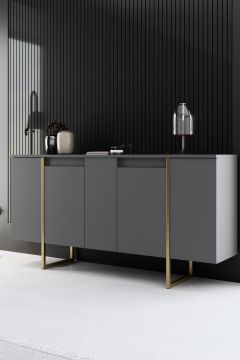 Конзола Luxe, цвят Антрацит Златен