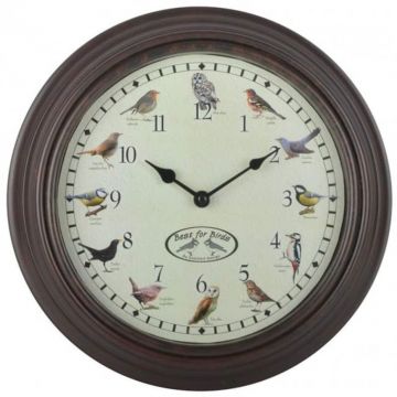 Esschert Design Часовник със звуци на птици