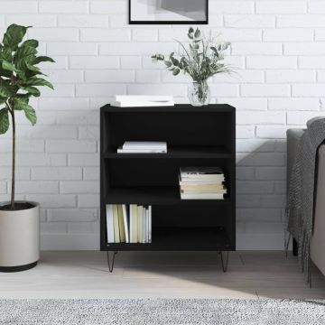 Бюфет черен 57x35x70 см инженерно дърво