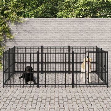 Дворна клетка за кучета Mosley, стомана, 5,63 м²