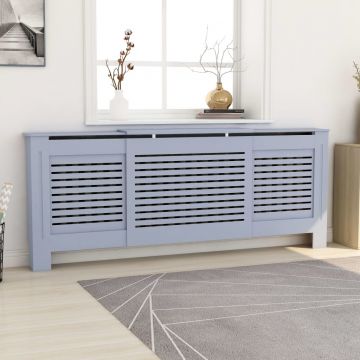 МДФ параван за радиатор Dulcie, сив, 205 см