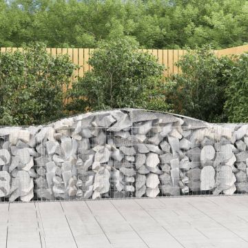 Габионни кошници арка 4 бр 400x50x80/100 см поцинковано желязо
