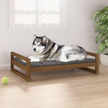 Кучешко легло Cooper, меденокафяво, 105,5x75,5x28 см, бор масив