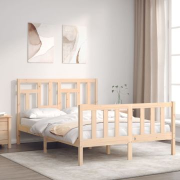 Рамка за легло с табла 4FT Small Double масивна дървесина