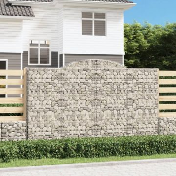 Габионни кошници арка 2 бр 300x50x180/200 см поцинковано желязо
