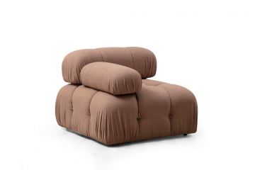 1-местен диван Bubble L1 - Кафяв Bouclette Brown