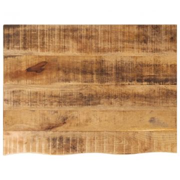 Плот за маса, 90x60x2,5 см, жив ръб, грубо мангово дърво масив