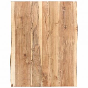 Плот за маса, акациево дърво масив, 80x(50-60)x3,8 cм