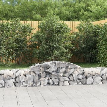 Габионни кошници арка 3 бр 300x50x40/60 см поцинковано желязо