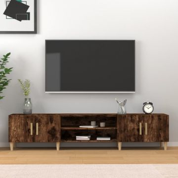 ТB шкаф, опушен дъб, 180x31,5x40 см, инженерно дърво