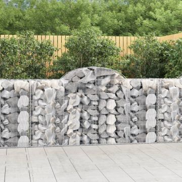 Габионни кошници арка 2 бр 200x50x100/120 см поцинковано желязо