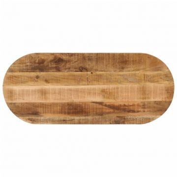 Плот за маса 110x40x2,5 см овален масивно дърво грубо манго