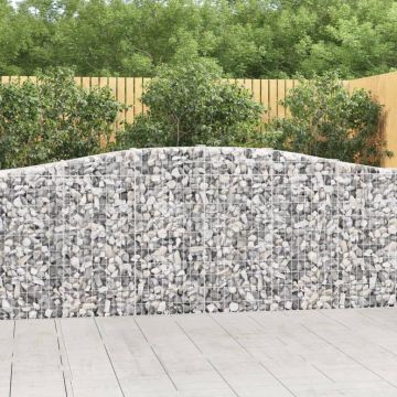 Габионни кошници арка 9 бр 400x30x100/120 см поцинковано желязо