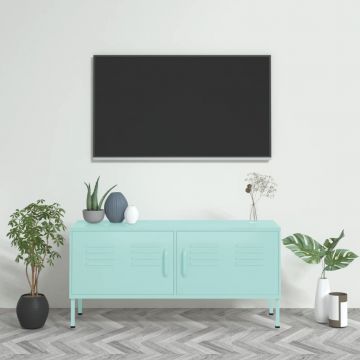 ТВ шкаф Sawyer, мента, 105x35x50 см, стомана