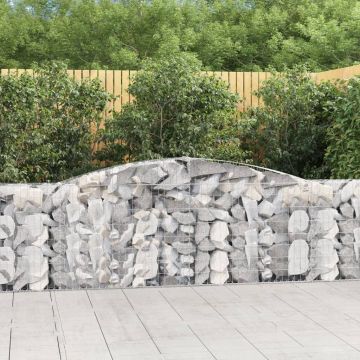 Дъговидна габионна кошница 400x30x100/120 см поцинковано желязо