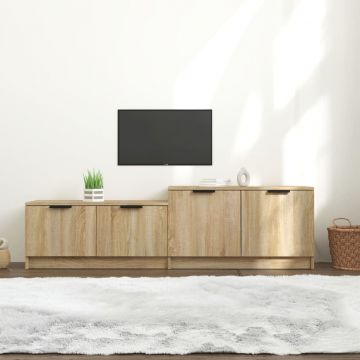 ТВ шкаф, сонома дъб, 158,5x36x45 см, инженерно дърво