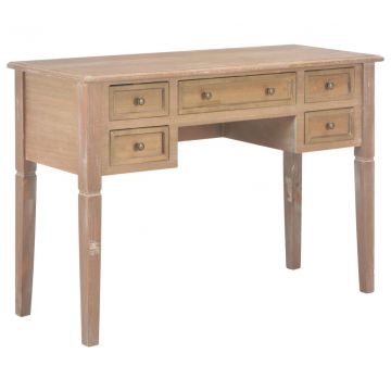 280072  Writing Desk Brown 109,5x45x77,5 cm Wood