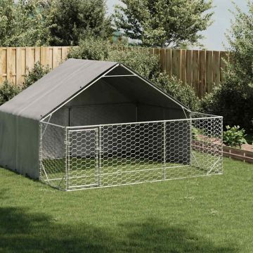 Открита кучешка колиба с бягаща пътека 3x3x1,9 m