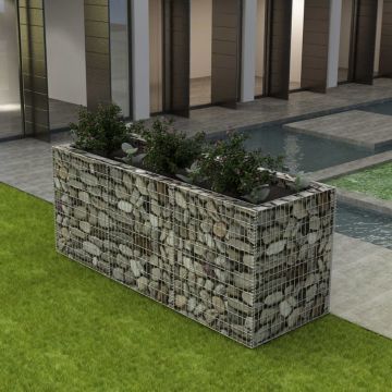 Габион повдигната леха, стомана, 270x90x100 см