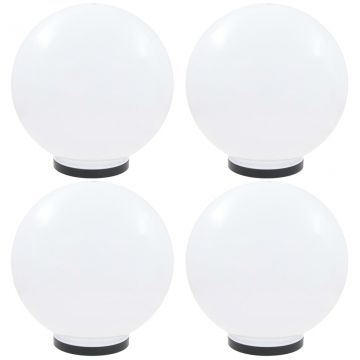 Градински сфери за LED лампи, 4 бр, 40 см, PMMA