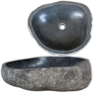 Мивка от речен камък, овална, (45-53)x(34-41) см