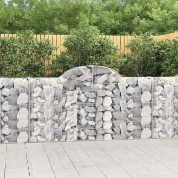 Габионни кошници арка 6 бр 200x30x100/120 см поцинковано желязо