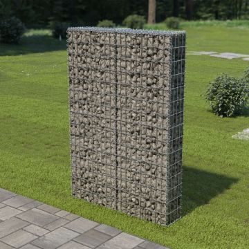 Габионна стена с капаци, поцинкована стомана, 100х20х150 см