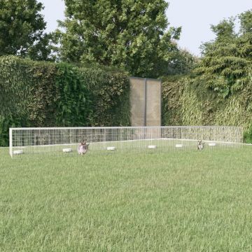 Клетка за зайци, 5 панела, 541x109x54 см, поцинковано желязо