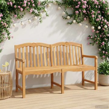 Ръчно изработена розова пейка 150 x 60,5 x 95 см Натурално