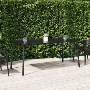 Градинска маса антрацит 165x80x71 cм стомана