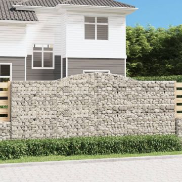 Габионни кошници арка 8 бр 400x30x160/180 см поцинковано желязо Ryan