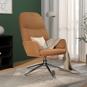 Релакс стол Stacey, таупе, изкуствен велур