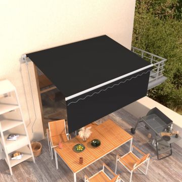 Автоматично прибиращ се сенник с щора Branden, 3x2,5 м, антрацит