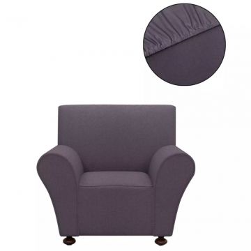 131082  Stretch Couch Slipcover Anthracite Polyester Jersey