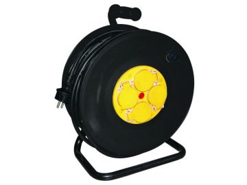 Макара с разклонител с 4 гнезда Konekto, H05RR-F, 3G1.5мм2, 25м, GS/CE